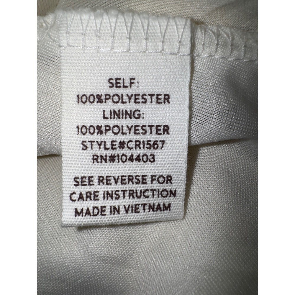 Blu Pepper Basic Love Dress Cream Swiss Dot Puff Sleeve Babydoll Mini Medium NEW - Picture 11 of 12